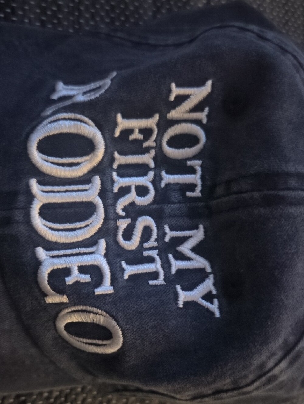 Navy "Not My First Rodeo" Embroidered Cap - Picture 4 of 6